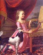 Young Lady with a Bird and a Dog John Singleton Copley